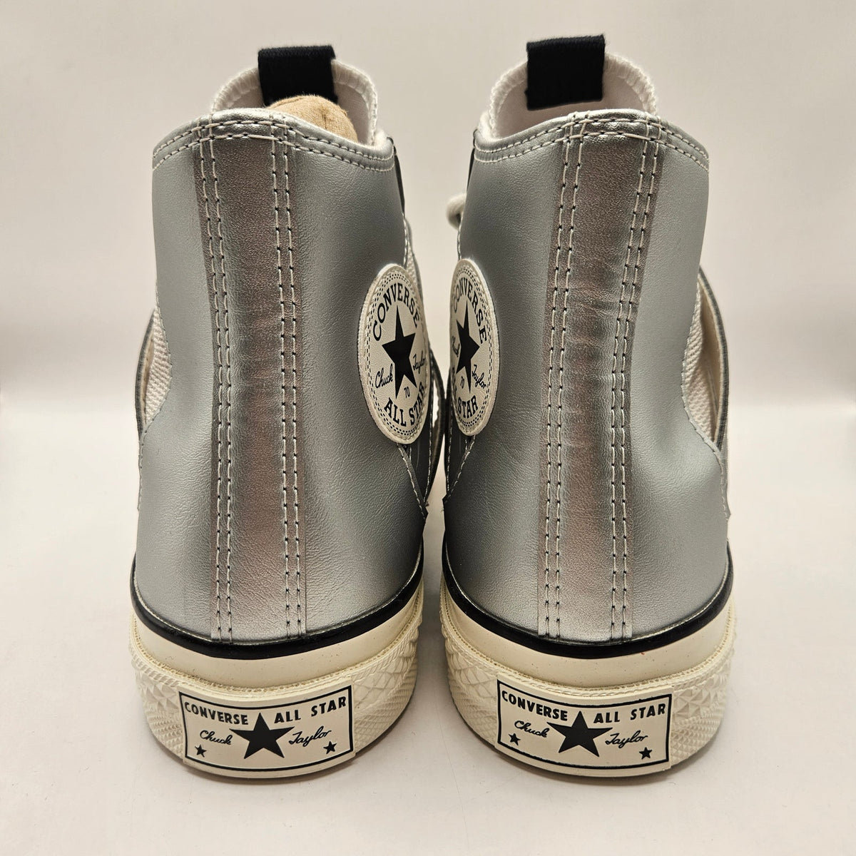 CONVERSE WOMEN'S 9 CHUCK 70 MESH HI DULL SILVER SNEAKER A15187C