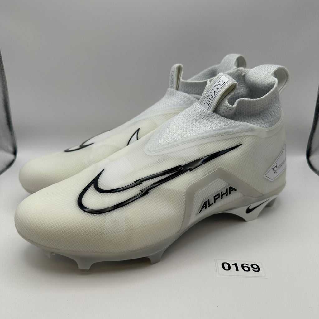 NIKE Men's 12.5 Alpha Menace ELITE 3 White Football Cleats DM1792-109