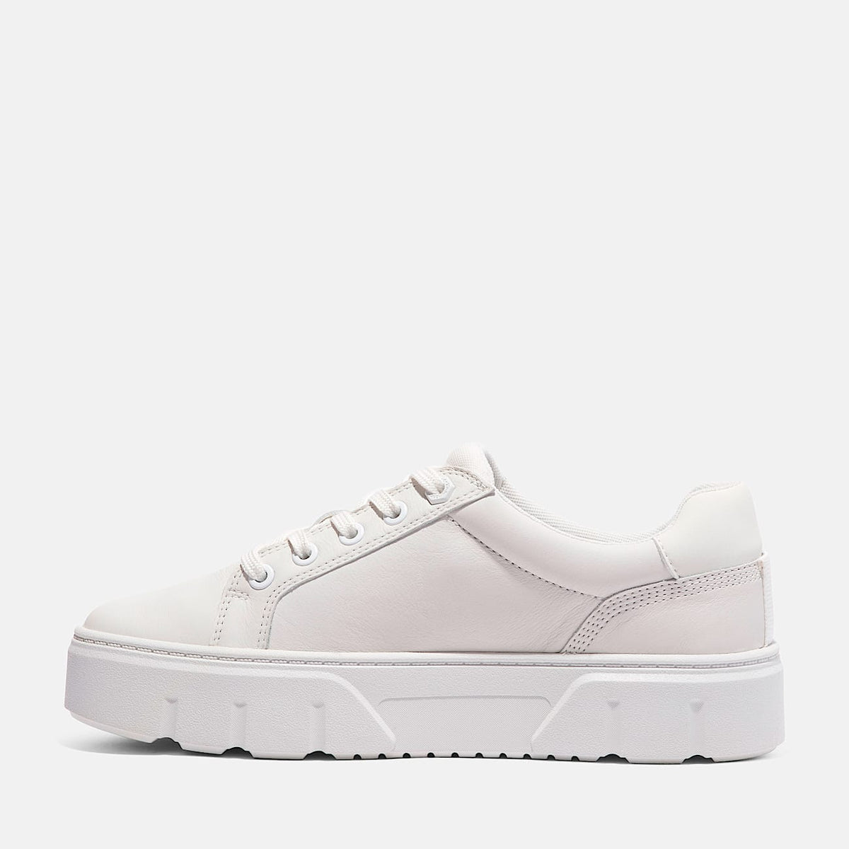 TIMBERLAND WOMEN'S 9 LAUREL COURT LOW LACE SNKR WHT FULL GRAIN NIB
