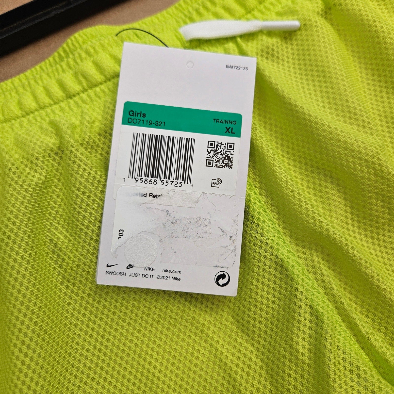 LOT OF 3 - NIKE CHAMPION GIRLS XL TEMPO SHORTS & SKORT NWT