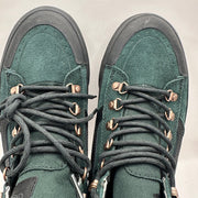VANS Men's 8.5 MTE Sk8 Hi Pine Green Suede Black Outsole