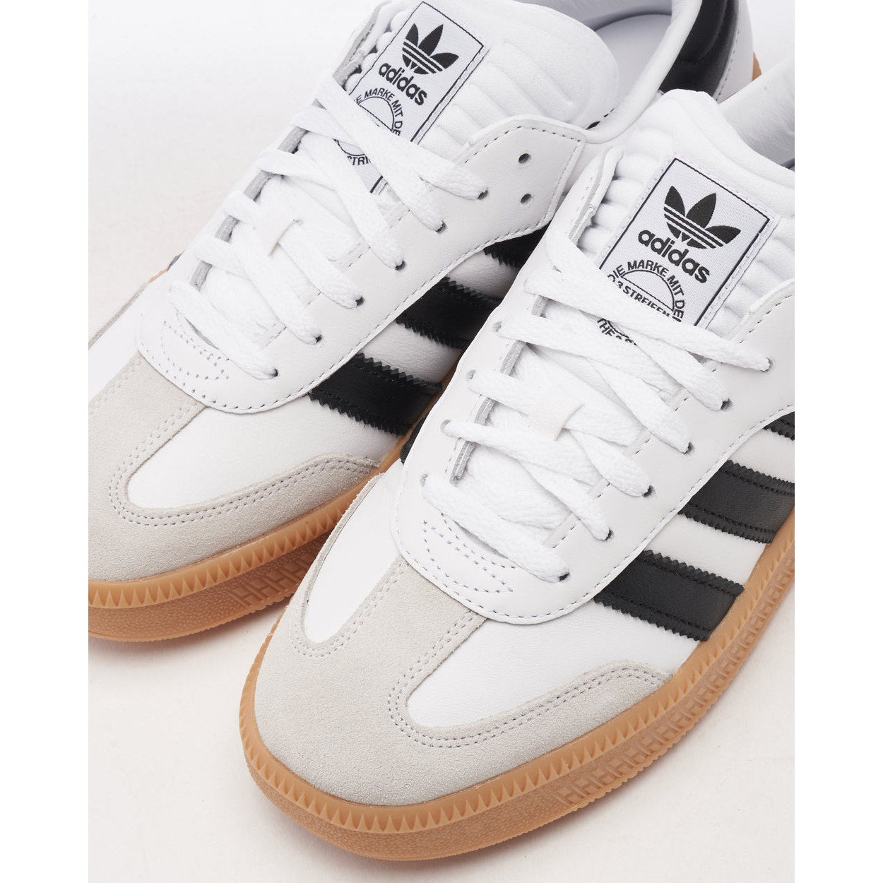 ADIDAS ORIGINALS MEN'S 9 SAMBA XLG SNEAKERS WHITE BLACK GUM IE1377 NIB