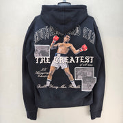 SHOE PALACE X MUHAMMAD ALI M THE GREATEST OF ALL TIME GRAPHIC PULLOVER HOODY BLK