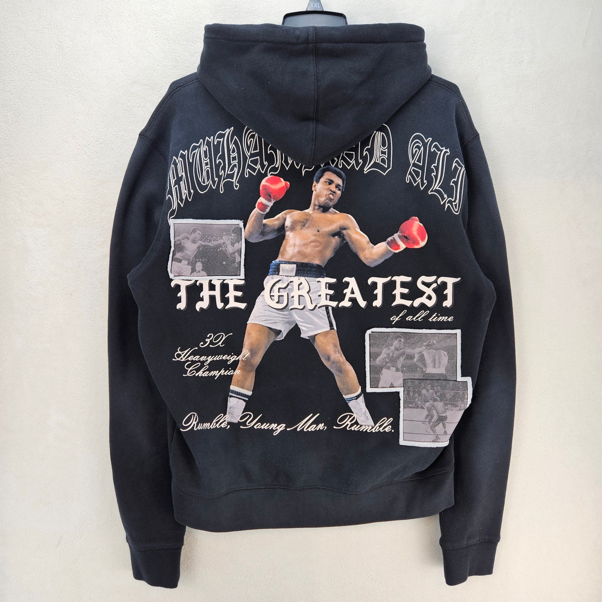 SHOE PALACE X MUHAMMAD ALI M THE GREATEST OF ALL TIME GRAPHIC PULLOVER HOODY BLK
