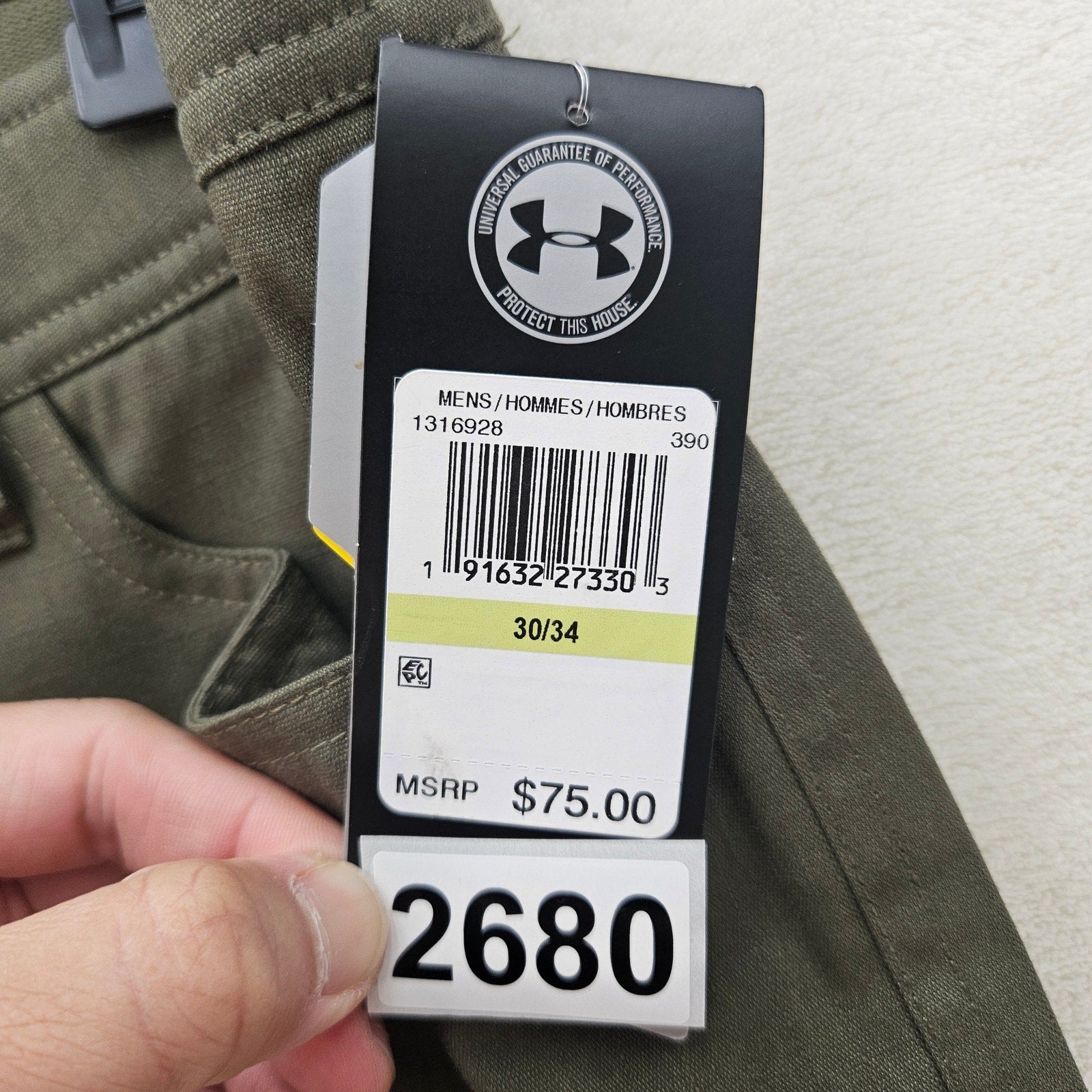 UNDER ARMOUR MEN'S 30X34 BAYOU ENDURO PANTS NWT 1316928