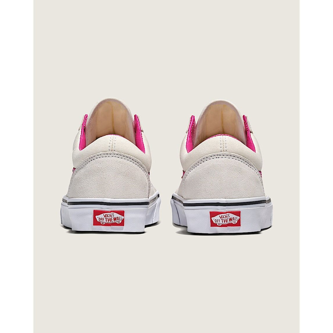 VANS WOMEN'S 8.5 OLD SKOOL POP RASPBERRY ROSE LOW TOP SNEAKER WHITE PINK NIB
