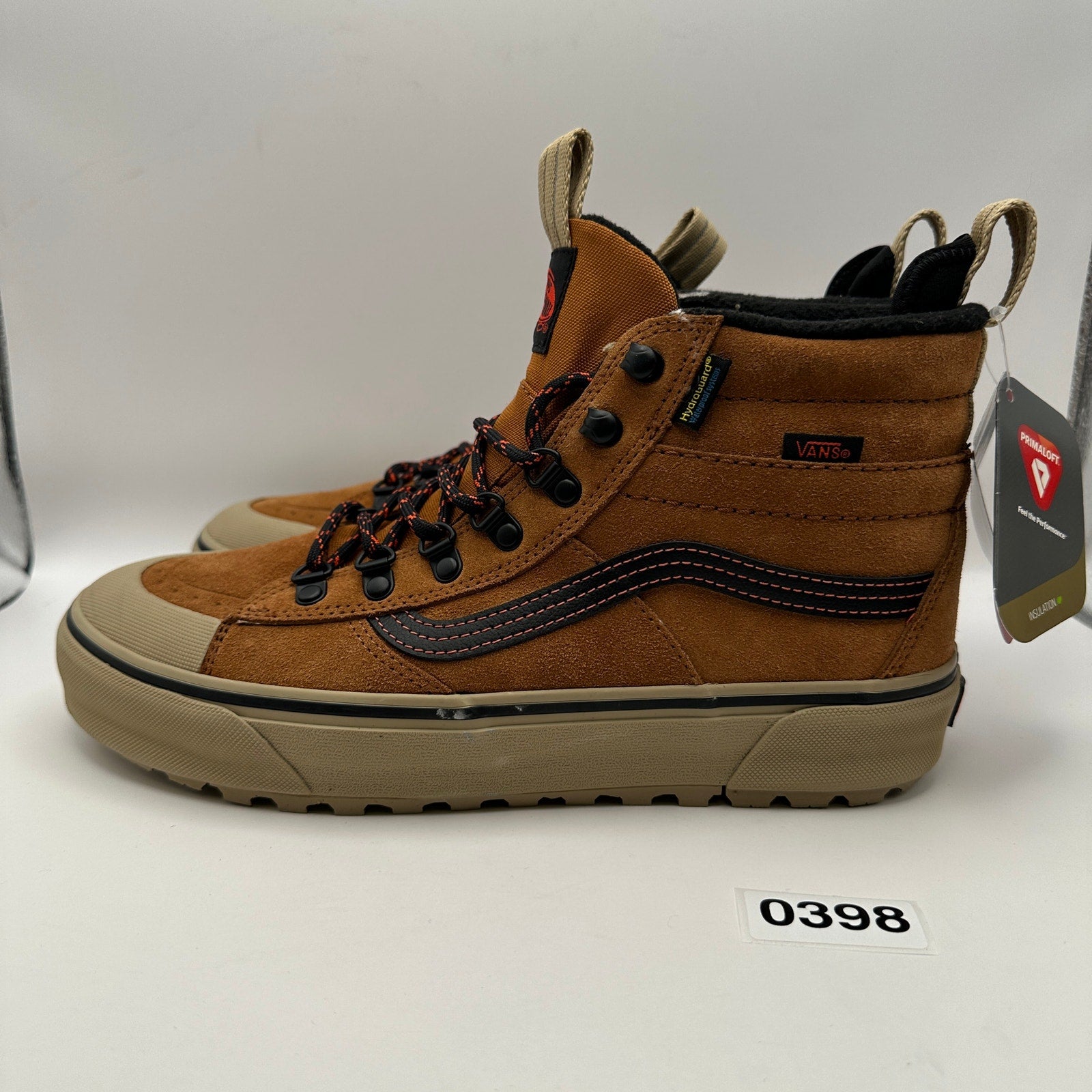 VANS Men's 8.5 MTE SK8 Hi Brown Suede Sneaker