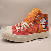 CONVERSE MEN'S 8.5 CHUCK 70 HIGH DORAEMON PINK A15790C CANVAS SNEAKER