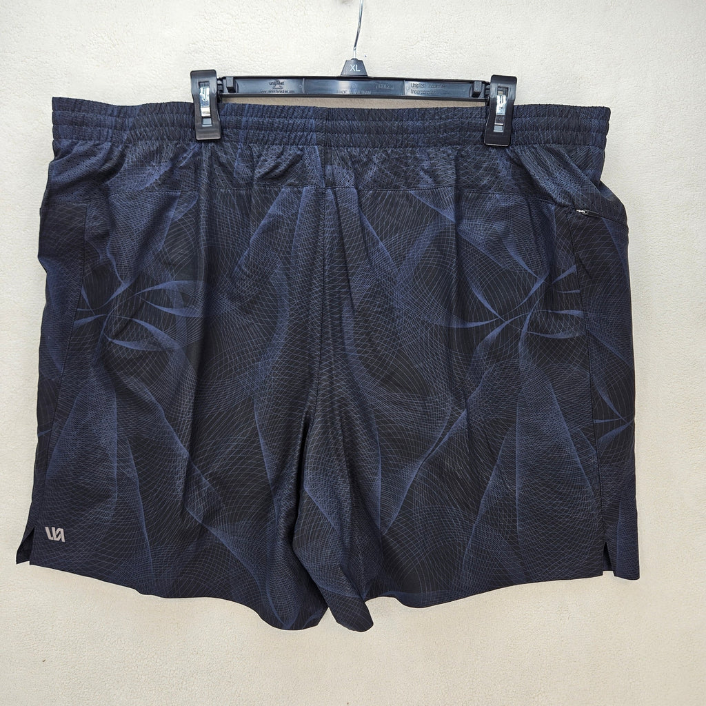 VRST MEN'S XXL ACCELERATE 7" INSEAM RUNNING SHORTS CIRCULINEAR DK SLATE NWT