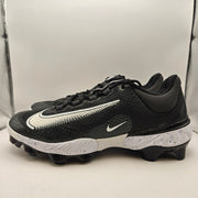 NIKE MEN'S 15 ALPHA HUARACHE ELITE 4 MCS BASEBALL CLEATS BLACK WHITE FD6221-003