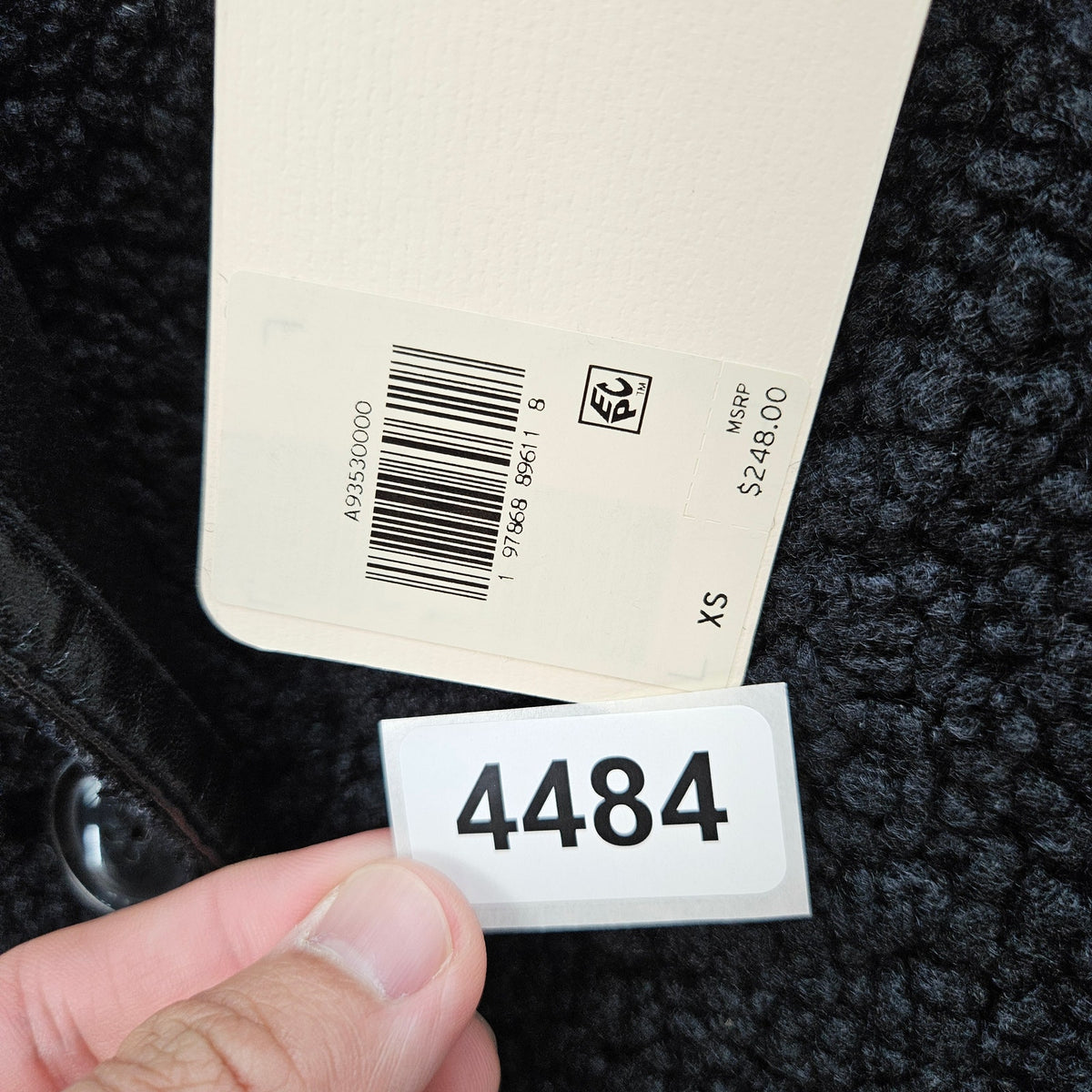 LEVI'S WOMEN'S XS NAOMI REVERSIBLE COAT CAVIAR BLACK A93530000