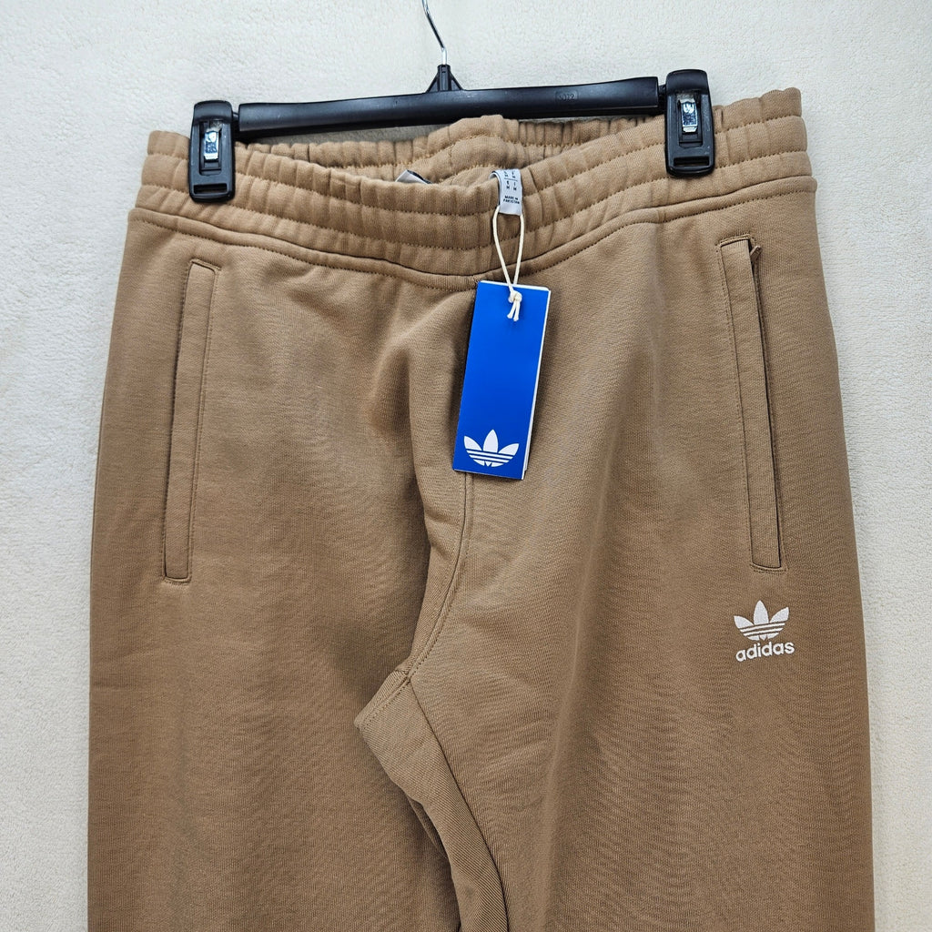 ADIDAS ORIGINALS MEN'S MEDIUM KHAKI SWEATPANTS JW3614 NWT