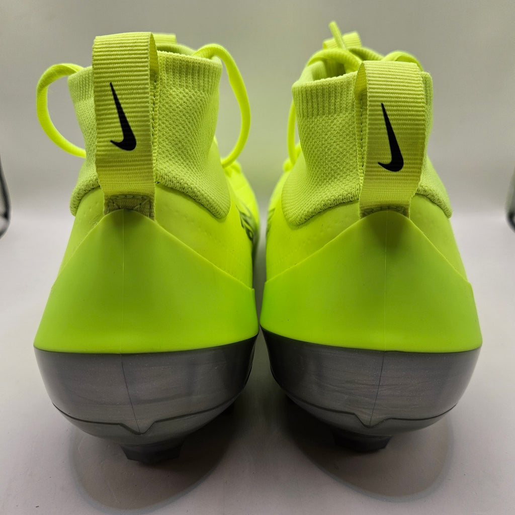 NIKE MEN'S 14 ZOOM AIR VAPOR PRO 1 FOOTBALL CLEATS VOLT SILVER FB3298-800 NWOB
