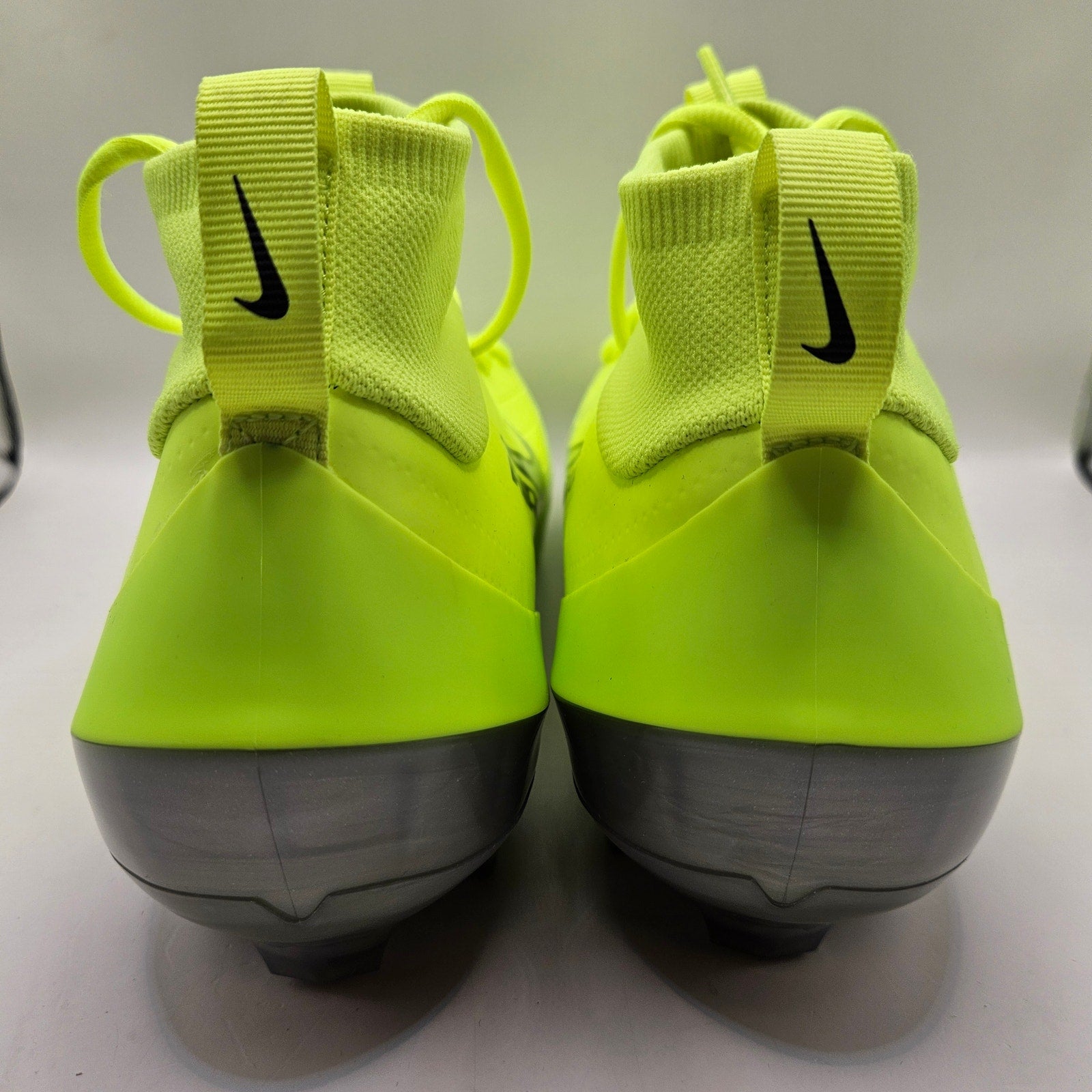 NIKE MEN'S 14 ZOOM AIR VAPOR PRO 1 FOOTBALL CLEATS VOLT SILVER FB3298-800 NWOB