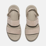 TIMBERLAND WOMEN'S 9.5 GREYFIELD 2 STRAP SANDAL LIGHT TAUPE SUEDE NIB