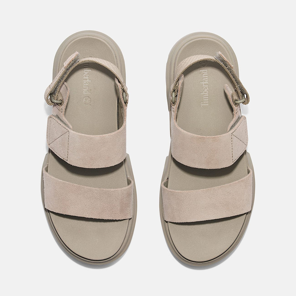 TIMBERLAND WOMEN'S 9.5 GREYFIELD 2 STRAP SANDAL LIGHT TAUPE SUEDE NIB