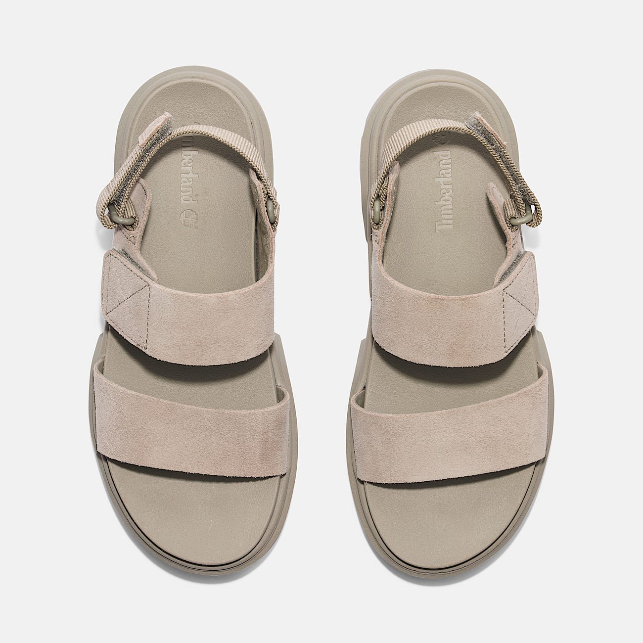 TIMBERLAND WOMEN'S 9.5 GREYFIELD 2 STRAP SANDAL LIGHT TAUPE SUEDE NIB