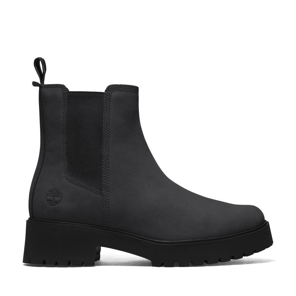 TIMBERLAND WOMEN'S 8.5 CARNABY COOL MID CHELSEA BOOT JET BLACK NIB
