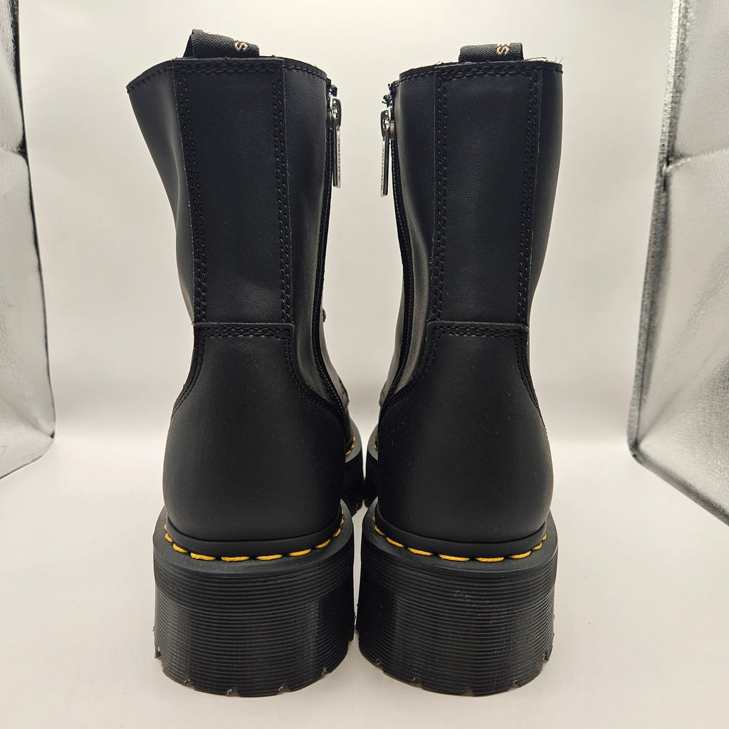 DR MARTENS MEN'S 11 JADON BLACK NAPPA LEATHER PLATFORM BOOTS NWOB