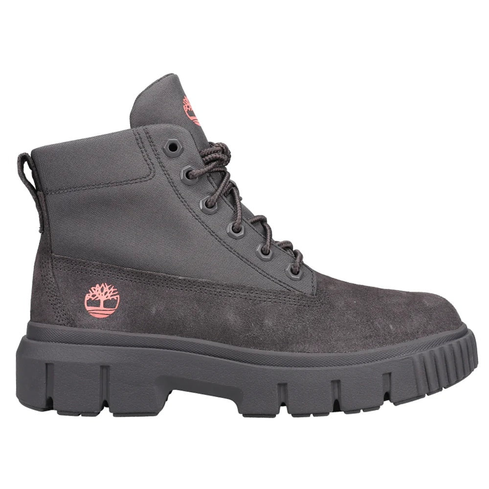 TIMBERLAND WOMEN'S 8.5 GREYFIELD L/F BOOT DARK GREY SUEDE NIB TB0A5MZ1W08