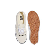 VANS MEN'S 7.5 AUTHENTIC BARBED WHITE LOW TOP CANVAS SNEAKER NIB