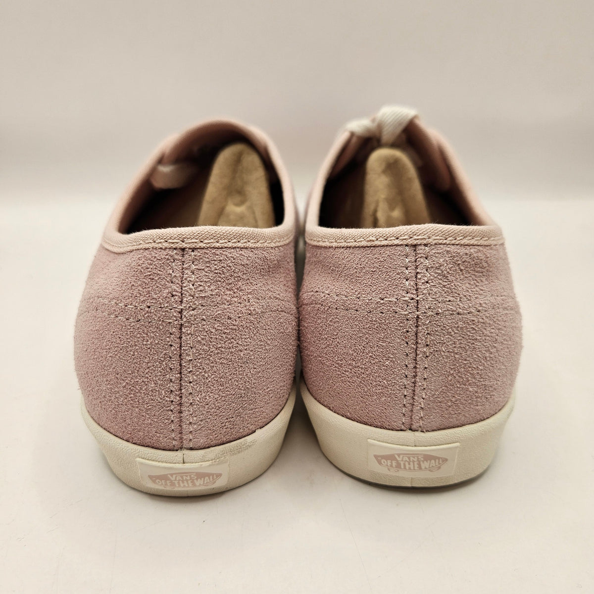 VANS WOMEN'S 8 AUTHENTIC LX 44 RARE HAIRY SUEDE LIGHT ROSE PINK SKATE SHOES NWOB