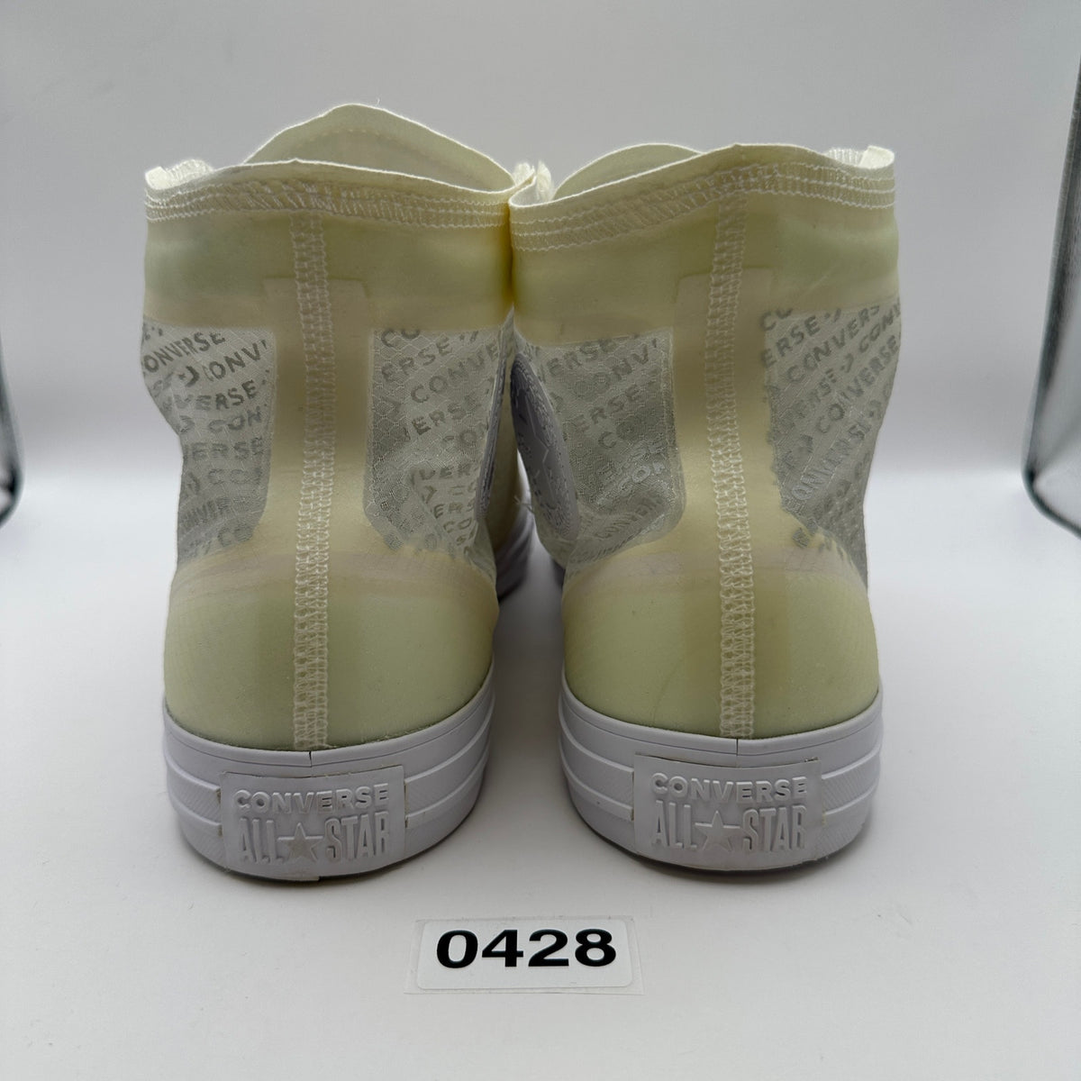CONVERSE Men's 11 Chuck Taylor All Star Hi Translucent 165609C Yellowing