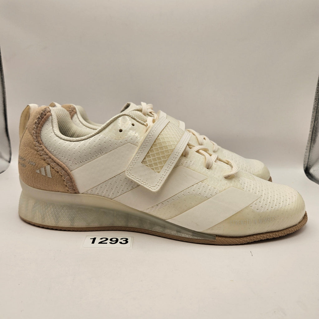 ADIDAS MEN'S 10 ADIPOWER III WEIGHTLIFTING SHOES WARM SANDSTONE IH8235