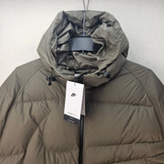 NIKE MEN'S LARGE DOWN PARKA LOOSE FIT WATER REPELLENT SWOOSH THERMA FIT IH2377
