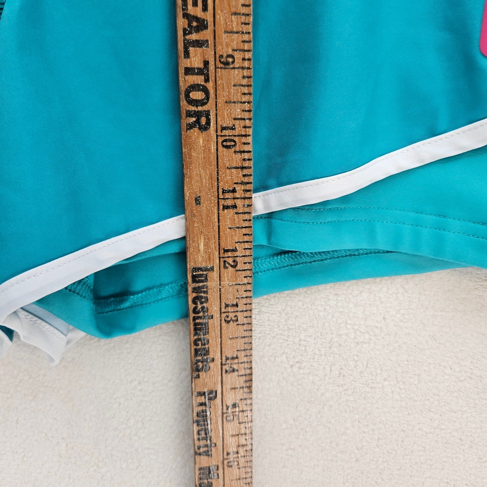 FILA X CHRISTOPHER BEVANS WOMEN'S LARGE TEAL TENNIS SHORTS UPF 50+ NWT