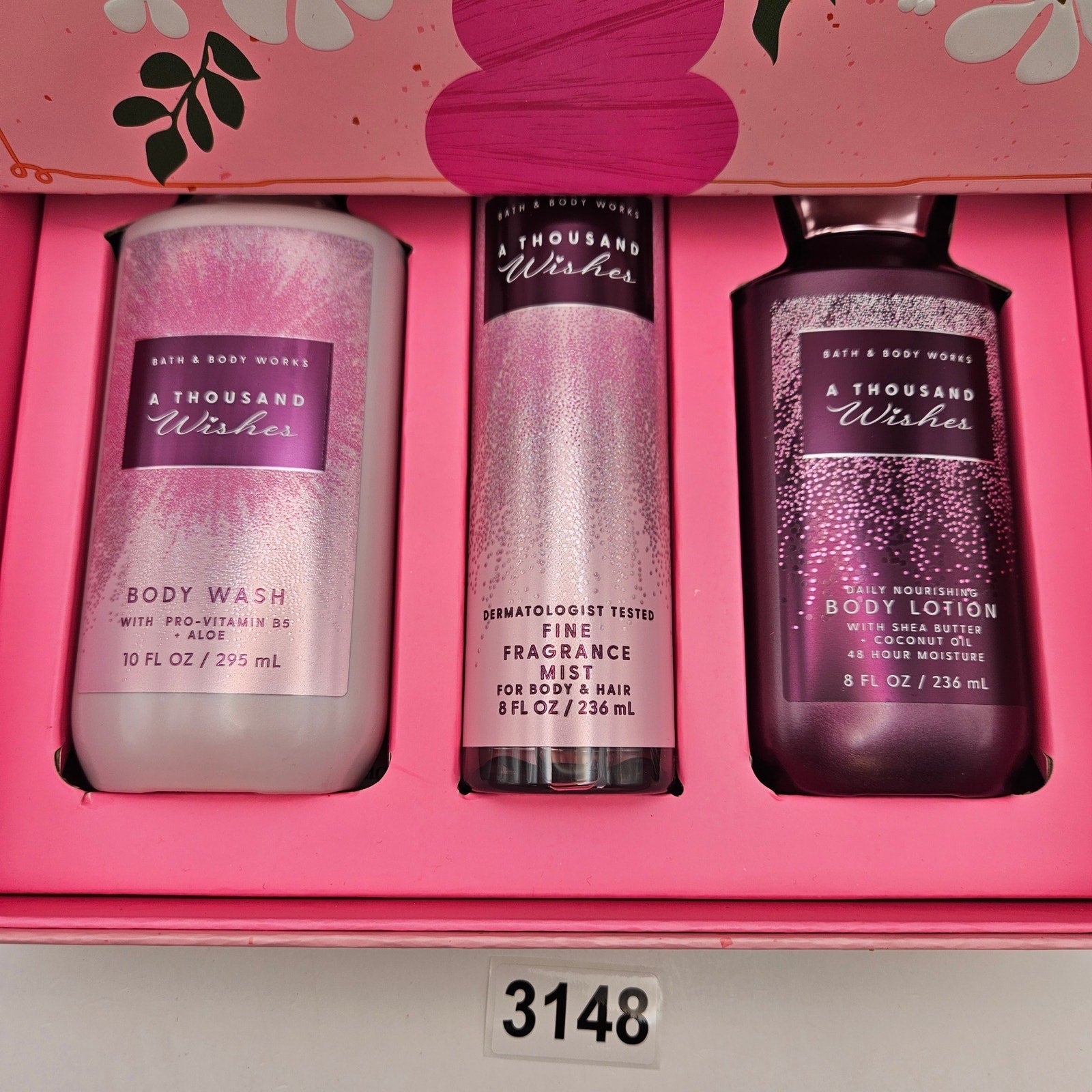BATH & BODY WORKS A THOUSAND WISHES NIB GIFT SET MIST LOTION WASH