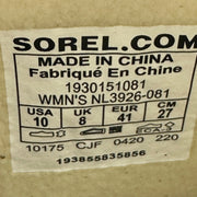 SOREL Women's 10 JOAN OF ARCTIC NEXT LITE Gray/White Fur Waterproof