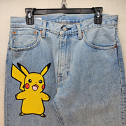 LEVI'S MEN'S 32X30 POKEMON 551Z AUTHENTIC STRAIGHT JEANS PIKACHU NO TAG