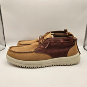 HEY DUDE MEN'S 11 JACKSON SUEDE CHESTNUT MID TOP NWOB