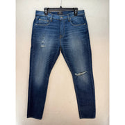 7 FOR ALL MANKIND MEN'S 31 ADRIEN HEMP SLIM TAPERED DARK JEANS