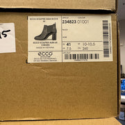 ECCO WOMEN'S 41 SCULPTED ALBA BLOCK 65 CHELSEA SHINE BLACK NIB 23482301001
