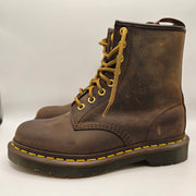 DR MARTENS WOMEN'S 6 CRAZY HORSE LEATHER 1460 BOOT 8 EYE BROWN 11822