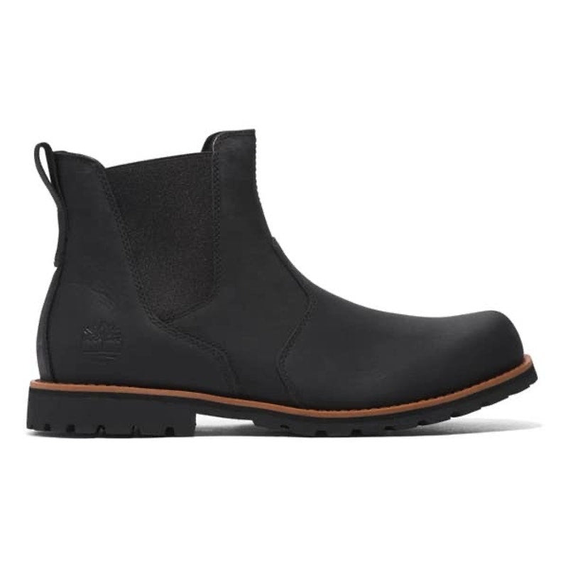 TIMBERLAND MEN'S 11.5 ATTLEBORO MID CHELSEA BOOT JET BLACK TB0A624N015 NIB