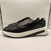WOLF & SHEPHERD MEN'S 10.5 SUPERCROSSOVER BLACK LEATHER LOW TOP SNEAKER NWOB