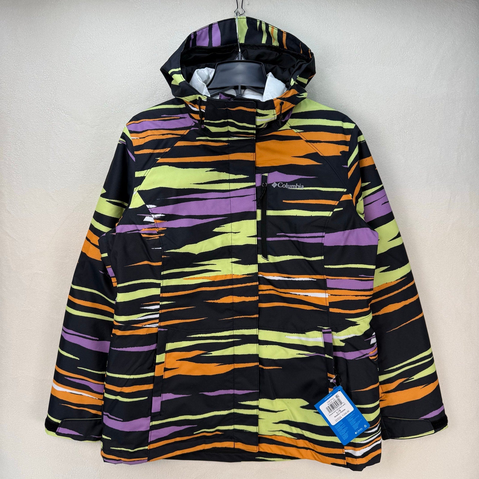 COLUMBIA WOMEN'S LARGE NORDIC POINT FS PRINTED INTERCHANGE JACKET OMNI HEAT