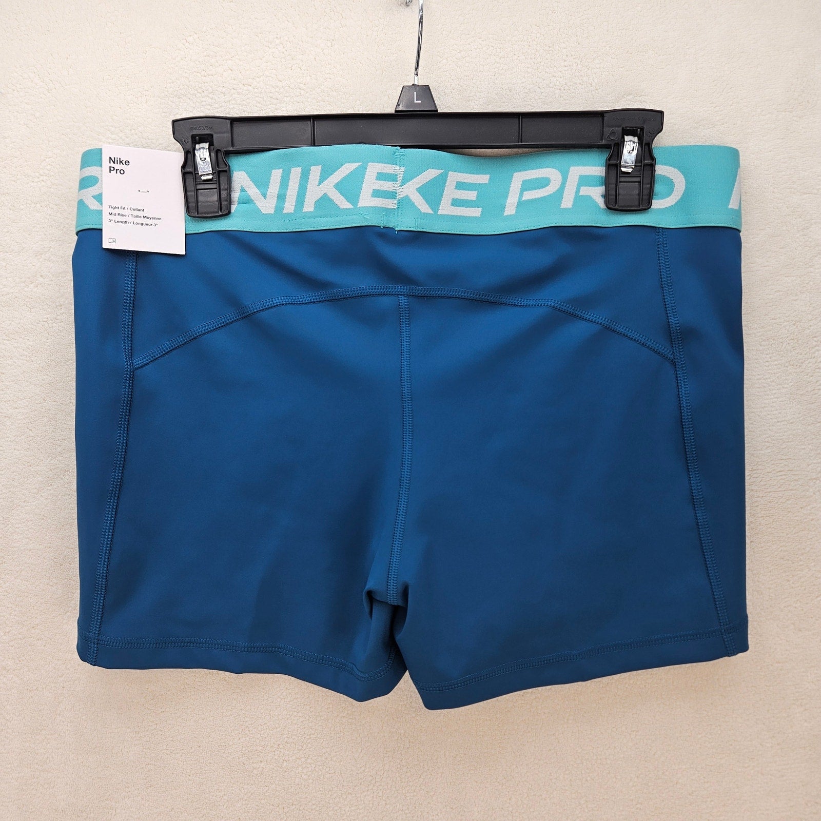 NIKE WOMEN'S XL DRI FIT COMPRESSION TRAINING SHORTS BLUE NWT CZ9857-404