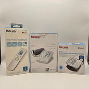 LOT OF 3 - BEURER FT95 THERMOMETER BP MONITOR ARM & WRIST BLOOD PRESSURE NIB