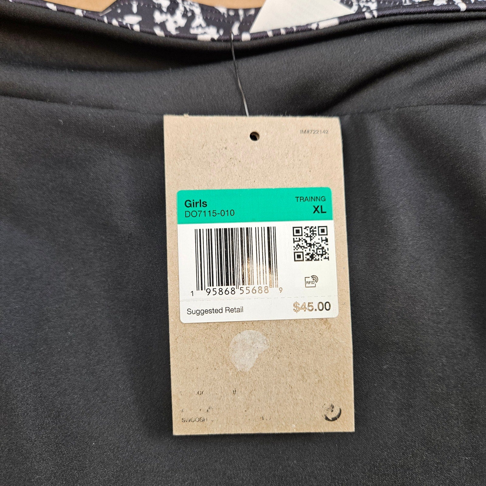 LOT OF 2 - NIKE GIRLS XL DRI-FIT SKORT BEIGE BLACK BUILT IN SHORTS NWT