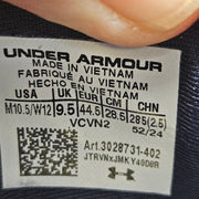 UNDER ARMOUR MEN'S 10.5 NAVY MIDSHIPMEN PHANTOM 4 RUNNING SHOES 3028731-402