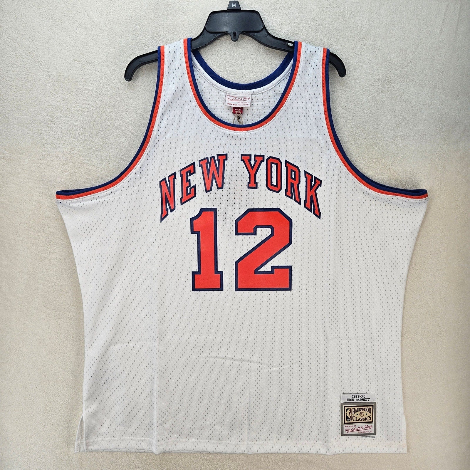 MITCHELL & NESS 3XL NEW YORK KNICKS DICK BARNETT 1969-70 SWINGMAN JERSEY NWT