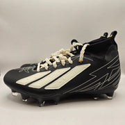 ADIDAS MEN'S 9.5 ADIZERO IMPACT II RODEO FOOTBALL CLEATS BLACK JQ1382 NWOB