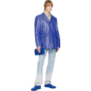 ECCO KOLLECTIVE X BIANCA SAUNDERS 43 ED MAGGOTY LOAFER BLUE NIB $535 39001491085