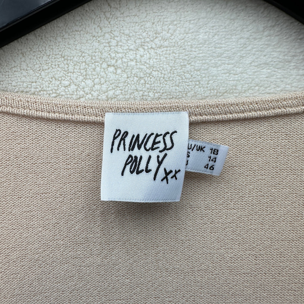 PRINCESS POLLY Women's size 18 Beige Blouse