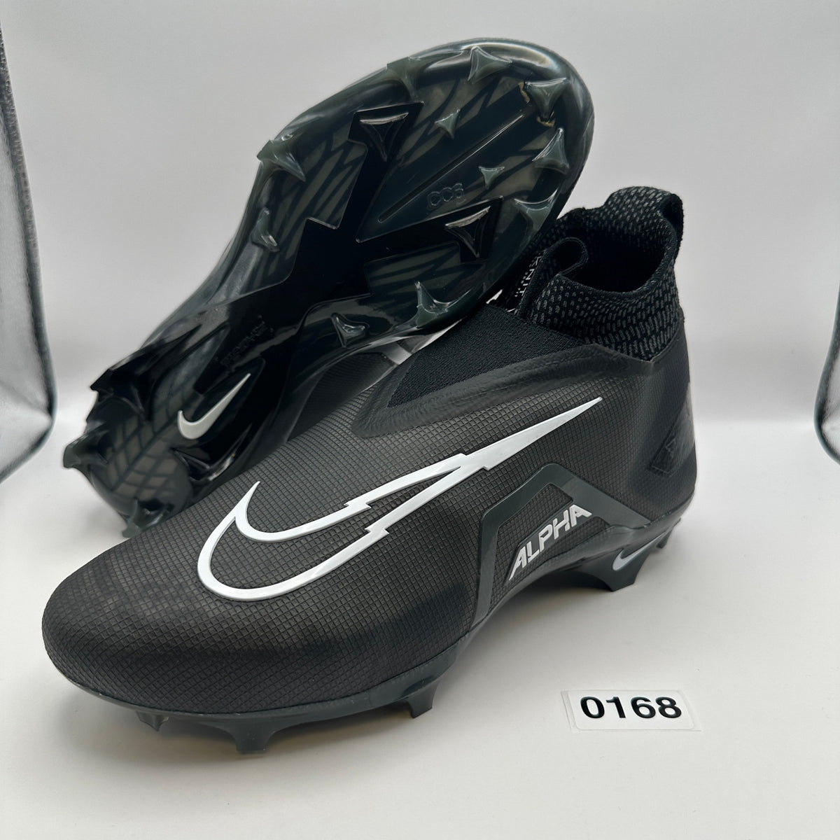 NIKE Men's 9.5 Alpha Menace ELITE 3 Football Cleats Black DM1792-004