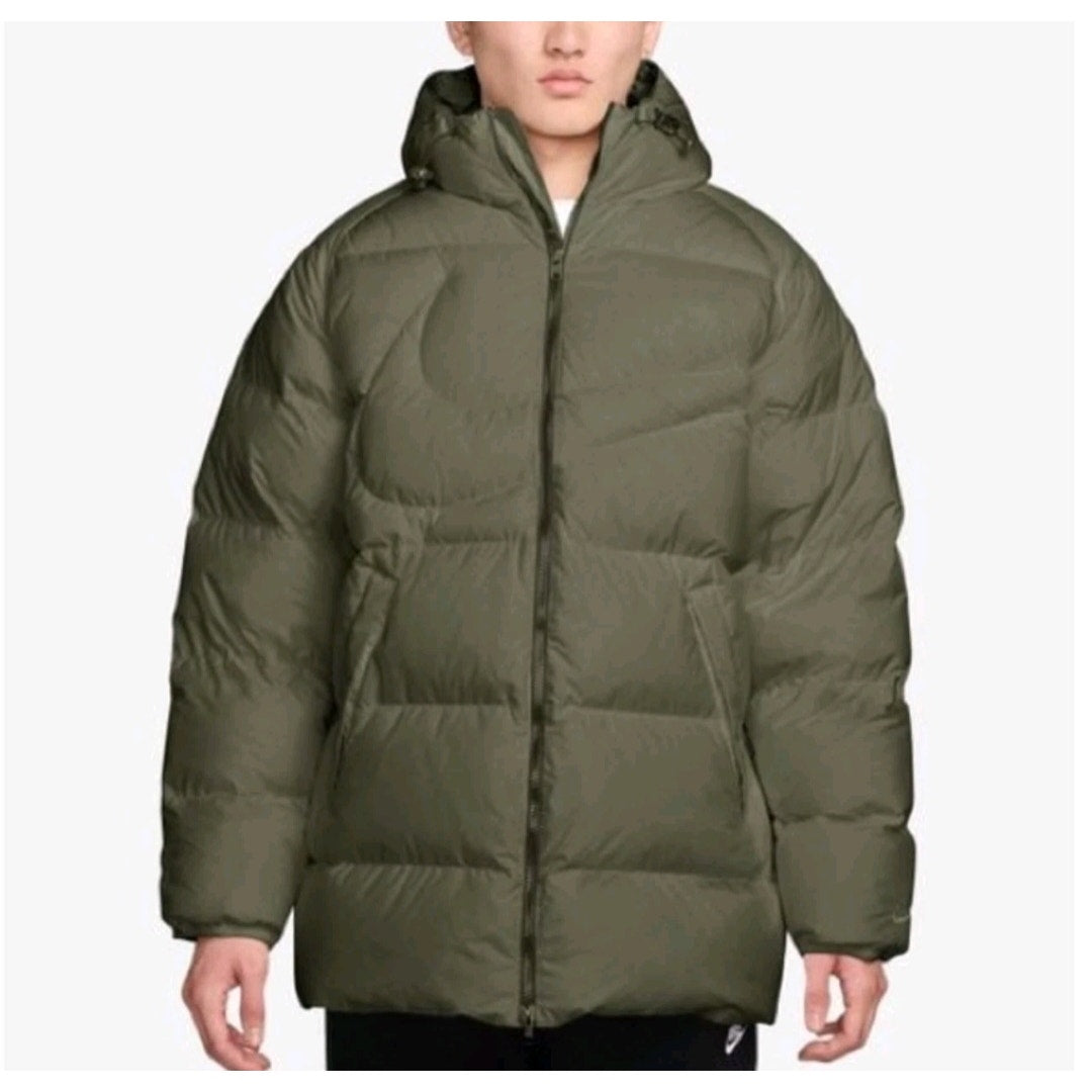 NIKE MEN'S 3XL THERMA FIT LOOSE PARKA OLIVE GREEN IH2377-222 NWT